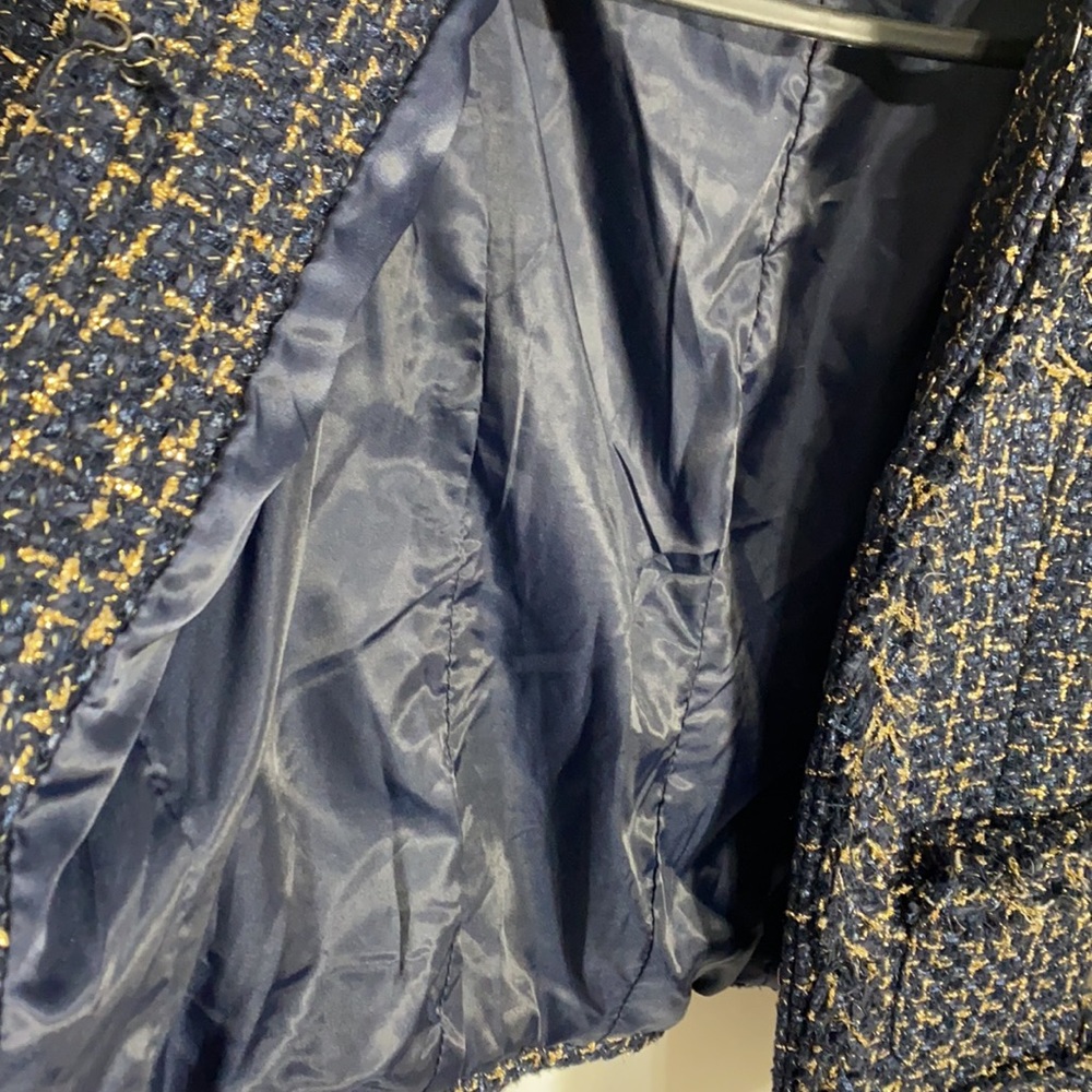 New Open Front With Clasp Tweed Jacket - image 6